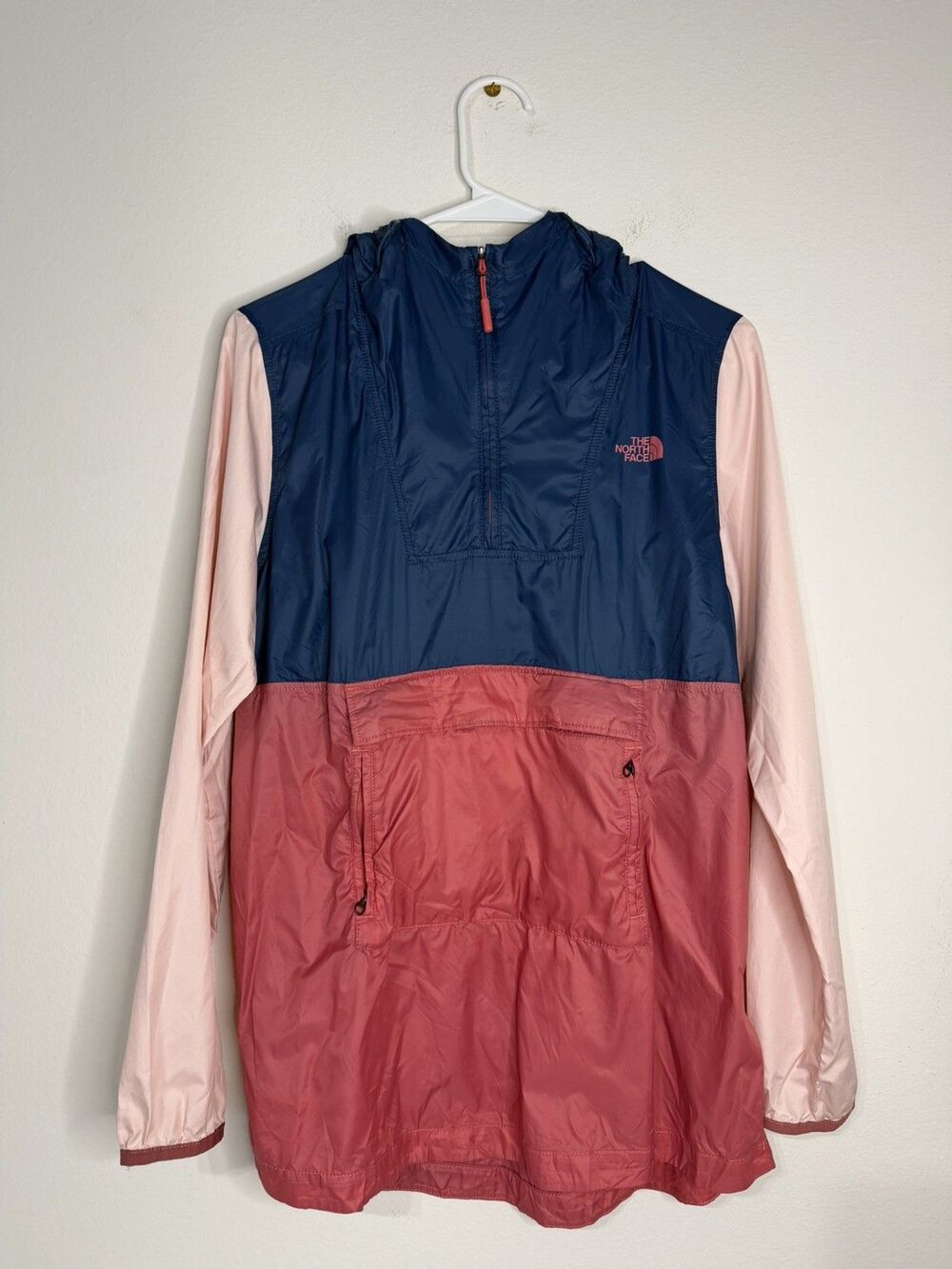 Women's The North Face Windwall Jacket Packable Hipsack Windbreaker Size S Multi